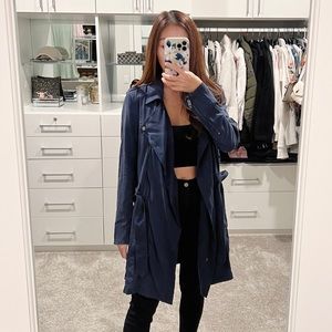 Blank NYC Tencel Short Lightweight Trench Coat